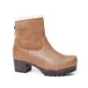 Hot SOFTCLIX Iris Washed Nappa/Double Face Suede Camel