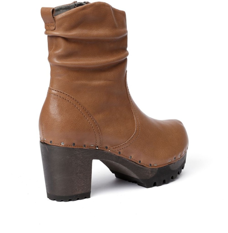 Hot SOFTCLIX O-Bootie Washed Nappa Camel